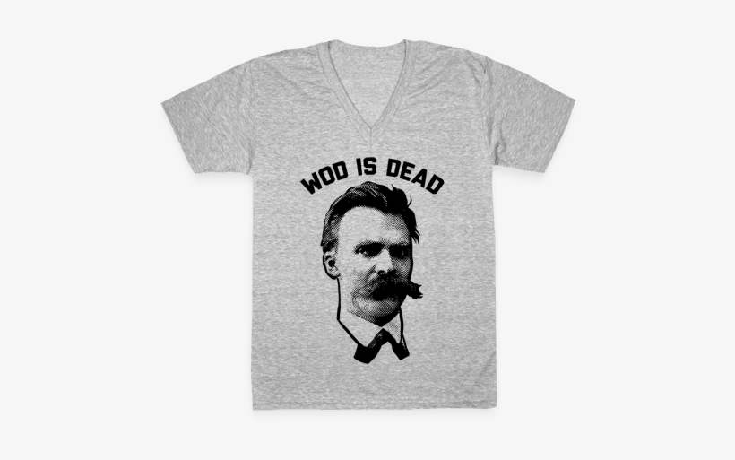 Wod Is Dead V-neck Tee Shirt - T Shirt Design For Baking, transparent png download