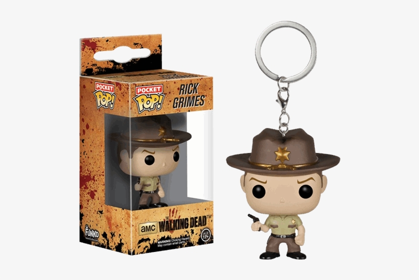 The Walking Dead - Rick Grimes Funko Keychain, transparent png download