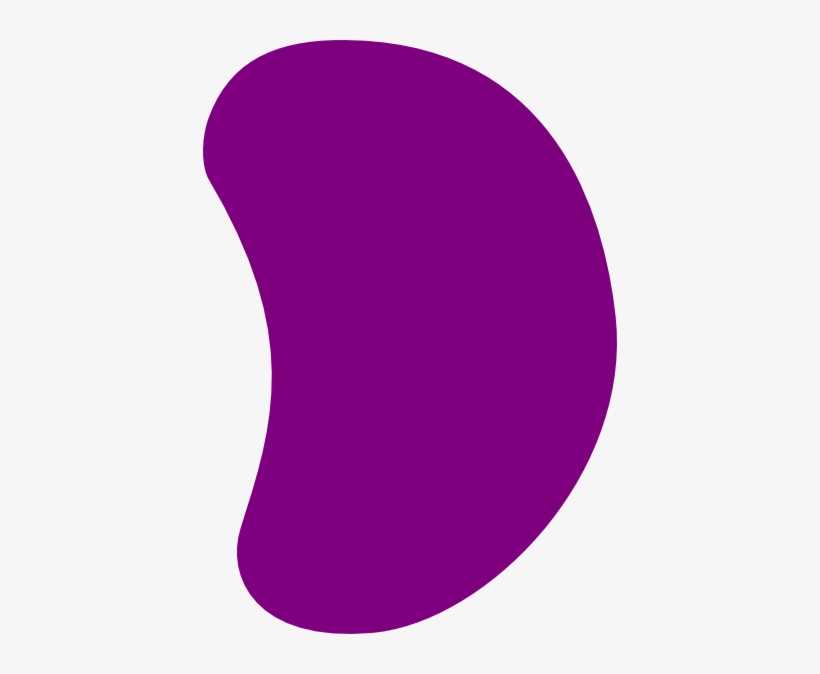 Jelly Bean Clipart - Purple Jelly Bean Clip Art, transparent png download