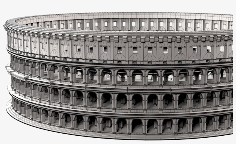 1 Roman Colosseum Royalty-free 3d Model - 3d Colosseum, transparent png download
