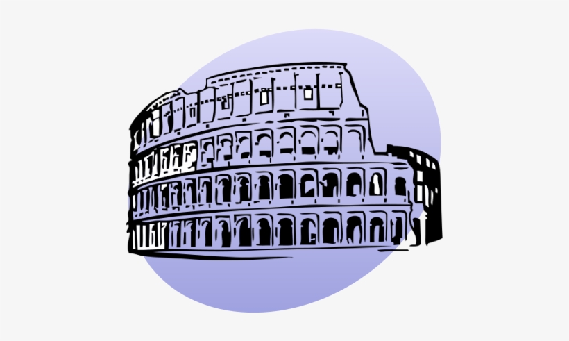 P Icon Colosseum - Colosseum Clip Art, transparent png download