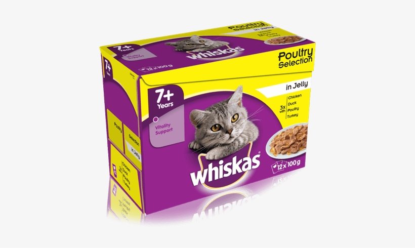 Whiskas® 7 Poultry Selection In Jelly 12 X 100g - Whiskas Kitten Wet Food, transparent png download