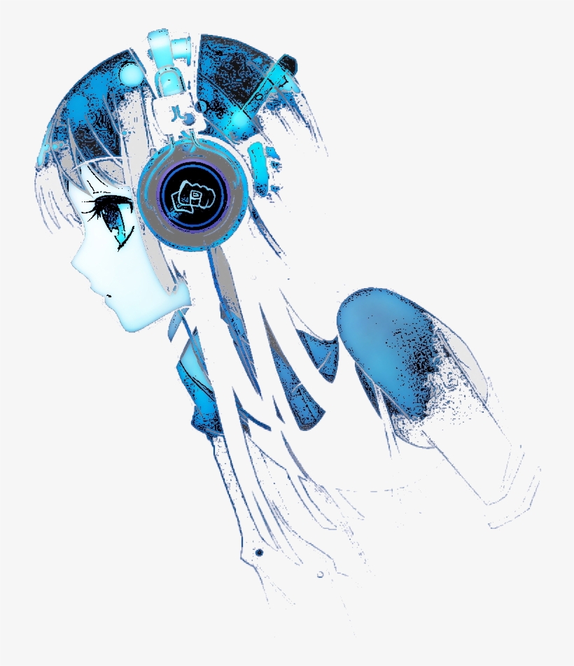 Download Anime Headphones Png Transparent Library - Anime Girl ...