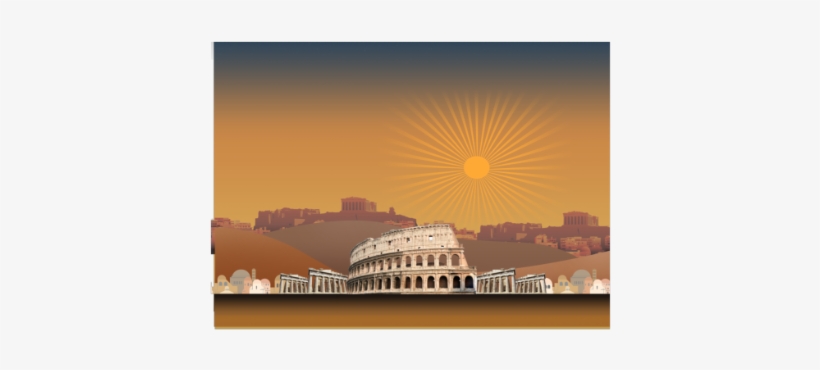 Ancient Rome Background - Colosseum, transparent png download