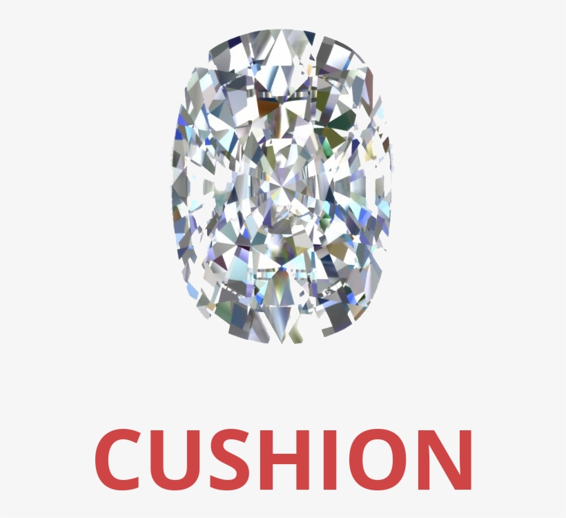 Cushion Cut Diamond - Diamond, transparent png download