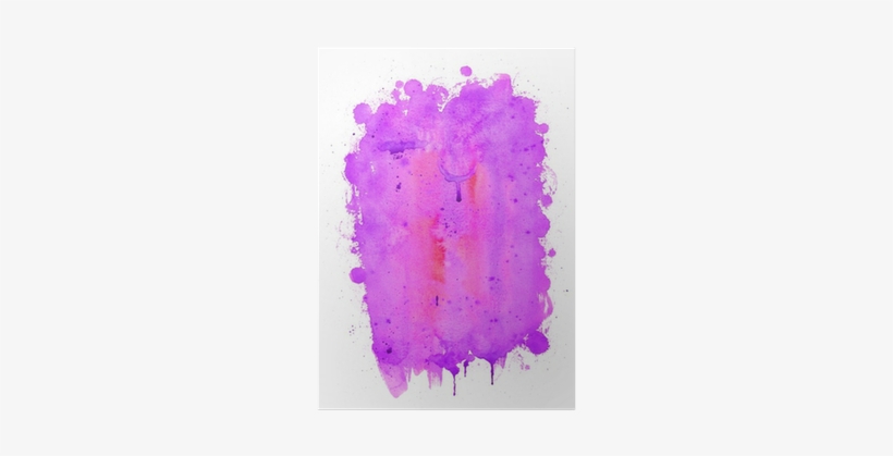 Abstract Watercolor Painting - Imagenen De Color Morado, transparent png download