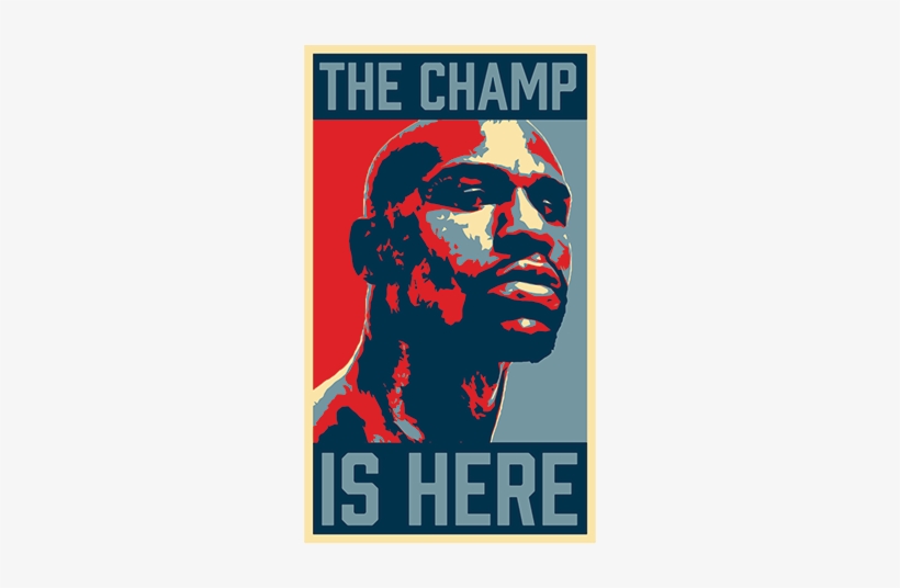 The Champ Is Here T-shirt - T-shirt, transparent png download