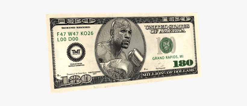 Mayweather Vs Pacquiao - 100 Dollar Bill, transparent png download