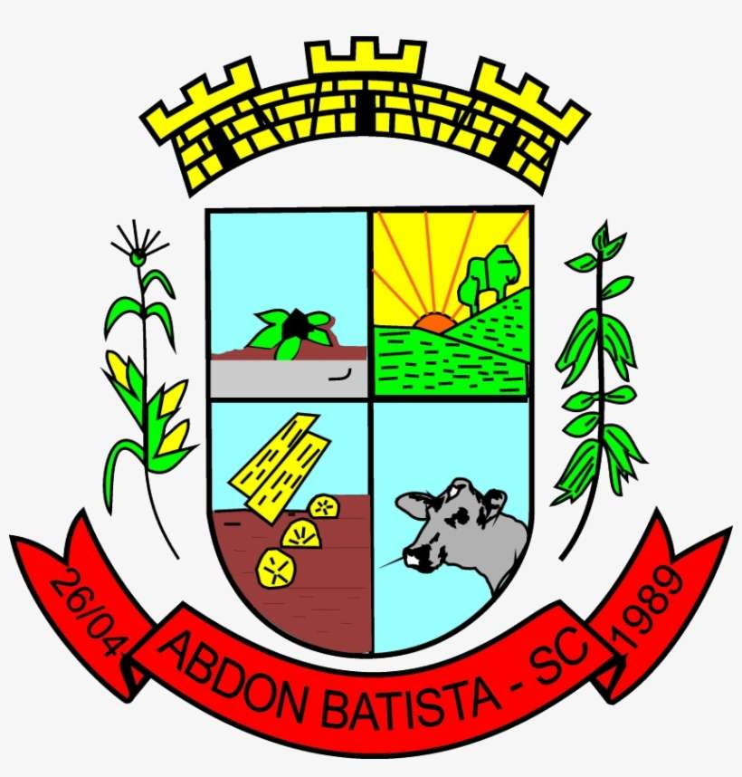Brasão De Abdon Batista - City Of Abdon Batista, transparent png download