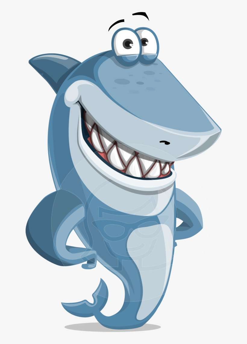 Share This Image - Shark Character, transparent png download