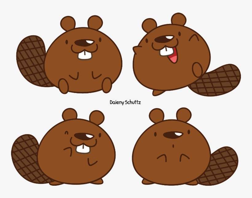 Chibi By Daieny Deviantart Com On Varias - Beaver Chibi, transparent png download