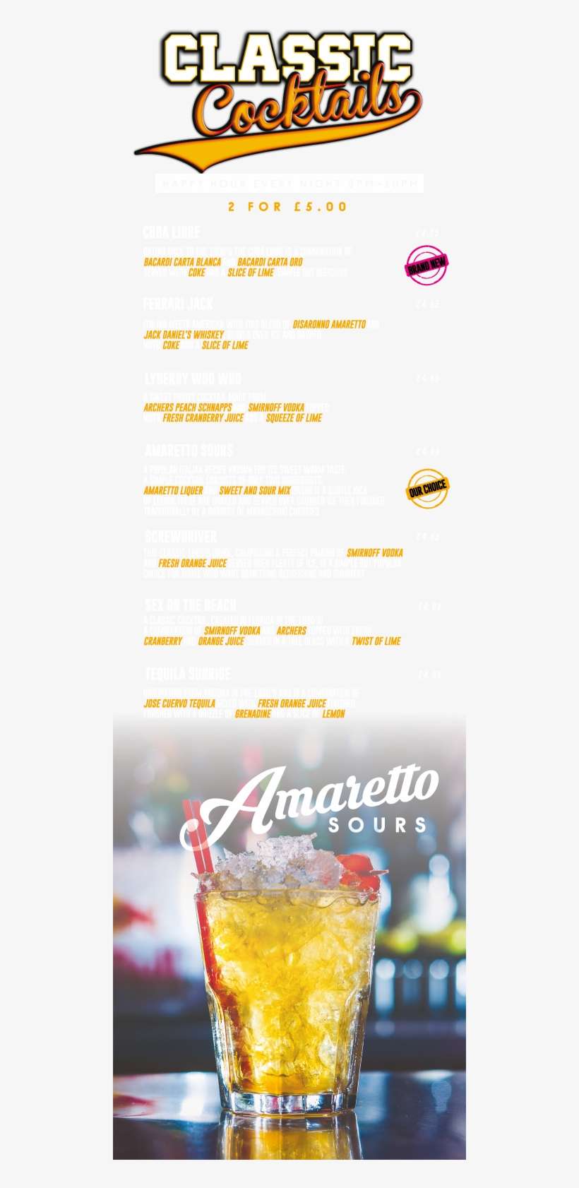 Lyberry Menu 2018 Classic Cocktails - Graphics, transparent png download