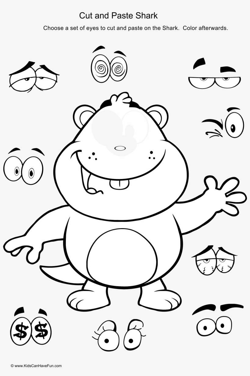Cut And Paste Beaver Activity - Cut And Paste Fun Activities, transparent png download