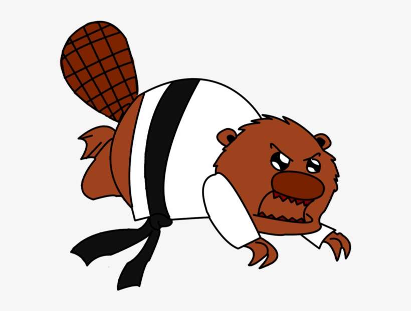 Free Stock Beaver By Drawsomethingnice On Deviantart - Karate Beaver, transparent png download