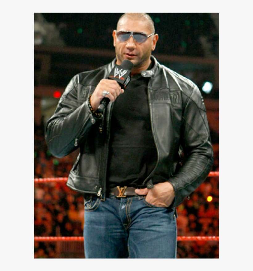 Batista Leather Jacket For Sale - Dave Bautista Leather Jacket, transparent png download