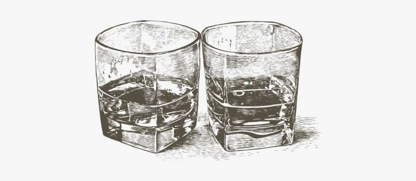 Cocktails - Glass Of Whiskey Drawing, transparent png download