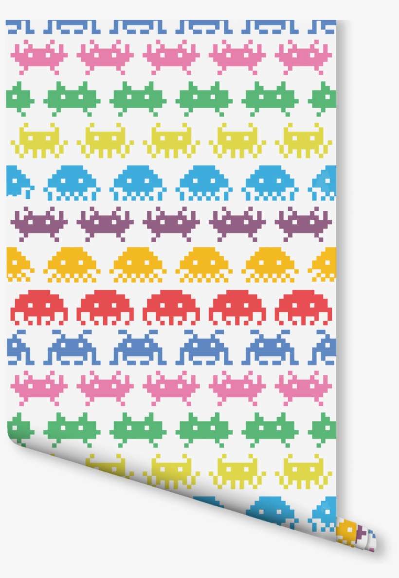 Go Retro With Our Invaders Wall Mural - Space Invaders, transparent png download
