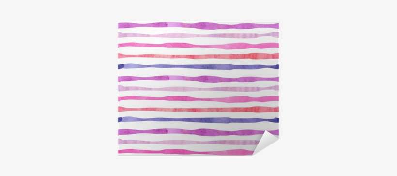 Watercolor Horizontal Stripes Seamless Pattern - Wrapping Paper, transparent png download