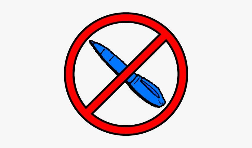 No Writing - Don T Like To Write, transparent png download