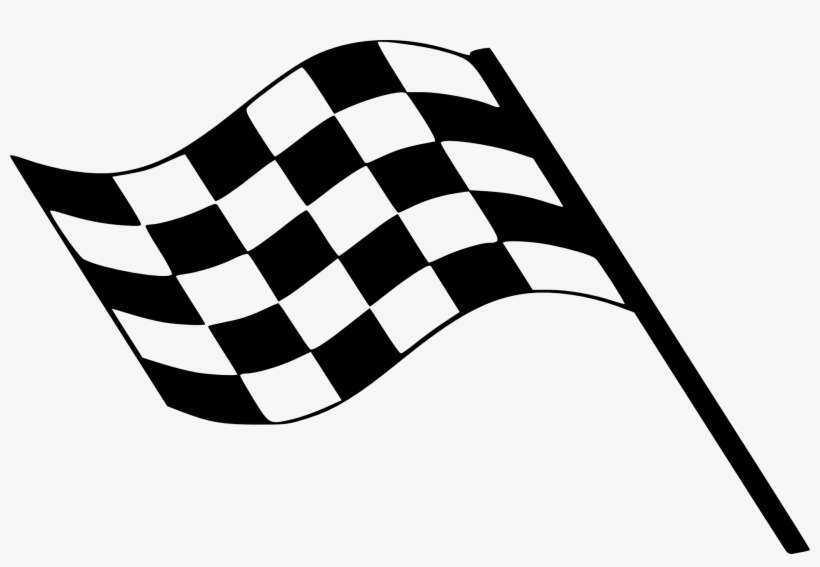 Checkered Flag Images - Banderas De Carreras Vector, transparent png download