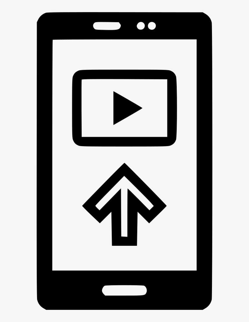Cell Phone Arrow Up Youtuber Youtube Comments - Scalable Vector Graphics, transparent png download
