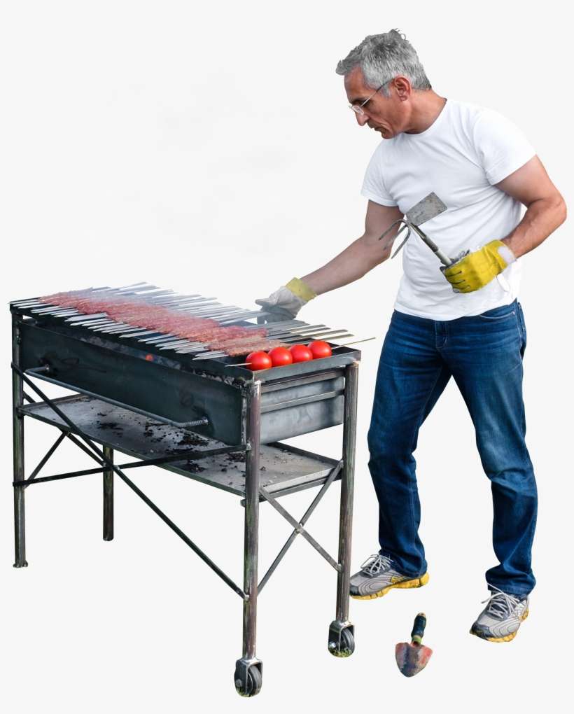 Tag - Gardening - Person Grilling Png, transparent png download