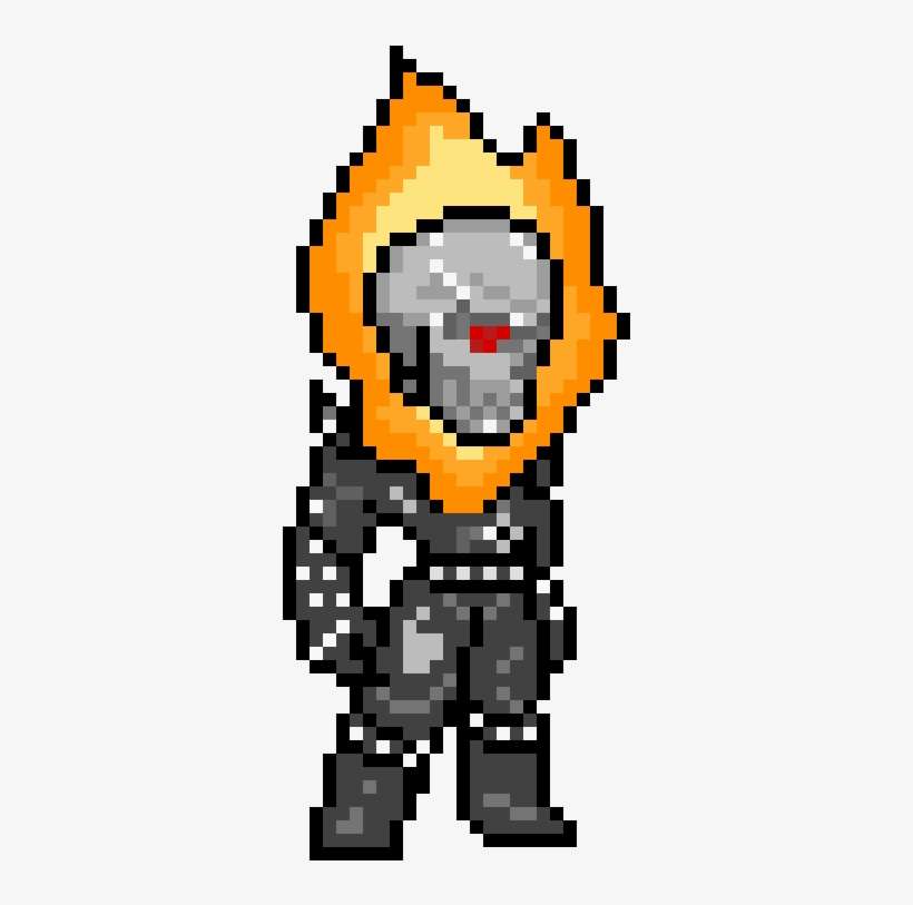 Ghost Rider - Ghost Rider Pixel, transparent png download