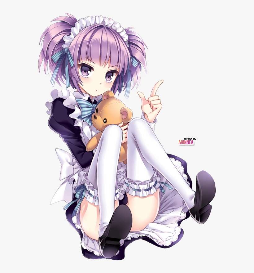 Cute Anime Girl Render 2 By Arinnea-d6x20dt - Cute Anime Girls Png, transparent png download
