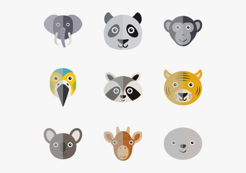 Cute Animal Elements - Cute Animal Png, transparent png download