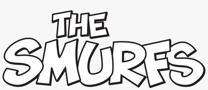 Open - Smurfs Logo White, transparent png download