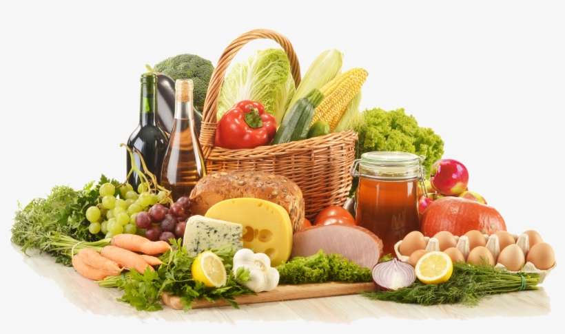 Basket Wicker Kitchen Groceries, transparent png download