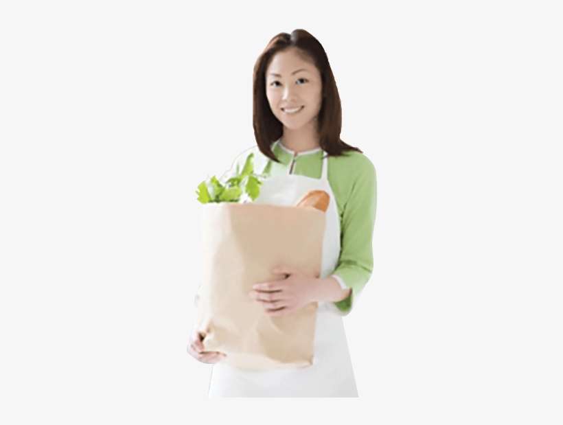 Woman Carrying Groceries Png, transparent png download
