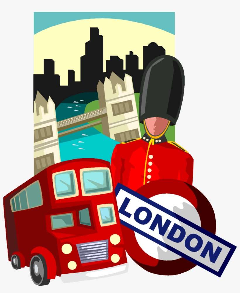 London Collage - Trip To London Clipart, transparent png download