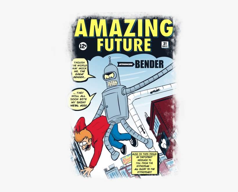 The Amazing Bender Tee Design By Sergiodoe - Poster, transparent png download