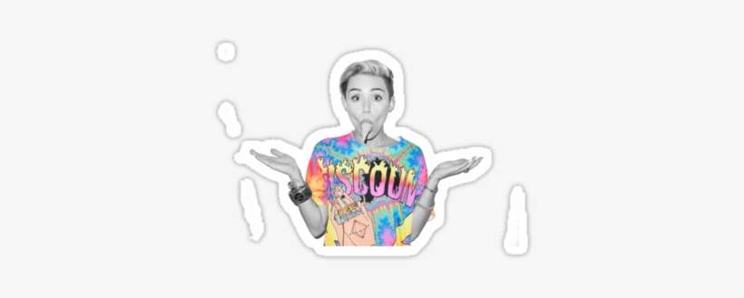 "miley Cyrus" Stickers By Earyproductions - Miley Cyrus Ice Cream, transparent png download