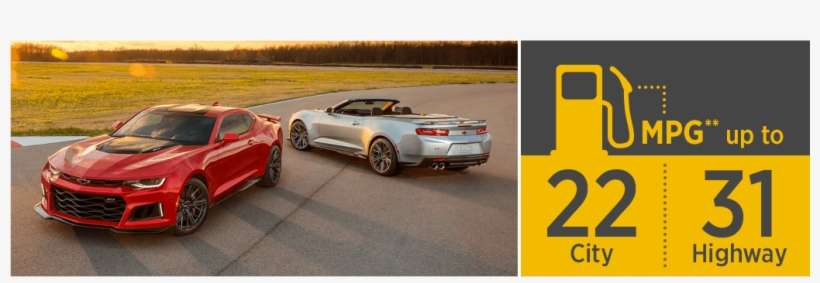 2018 Chevrolet Camaro Pricing & Mpg - Chevrolet Camaro, transparent png download