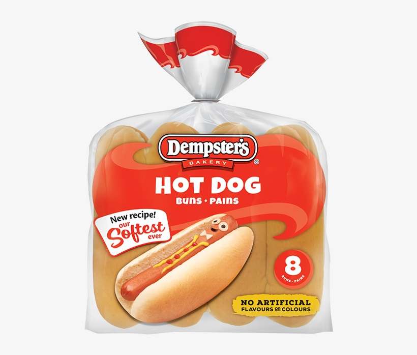 Dempster's® Original Hot Dog Buns - Dempsters Hot Dog Buns, transparent png download