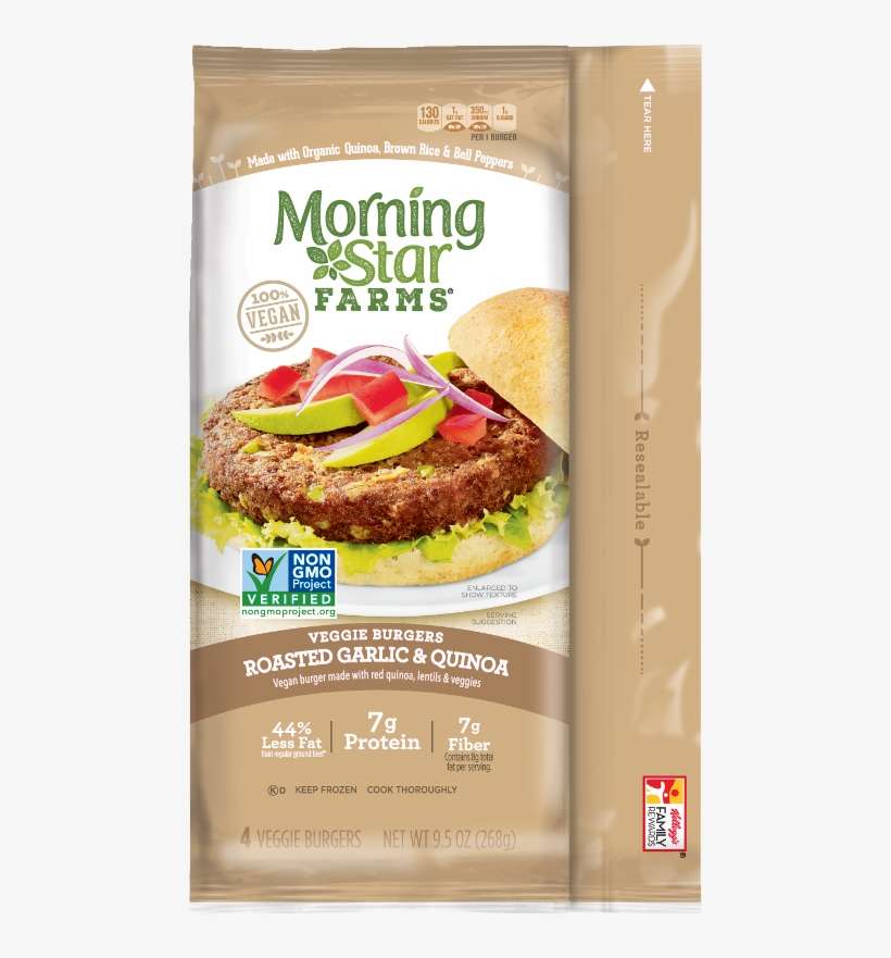 Roasted Garlic Quinoa Veggie Burger, transparent png download