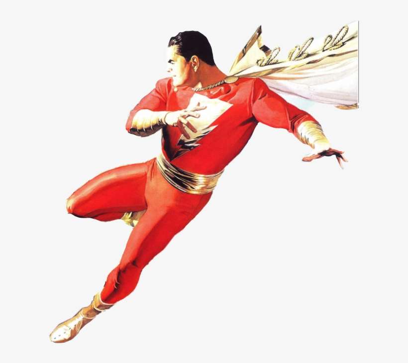 Captainmarvel Marvel Shazam Shazam Billy Batson Billy - Captain Marvel Alex Ross, transparent png download