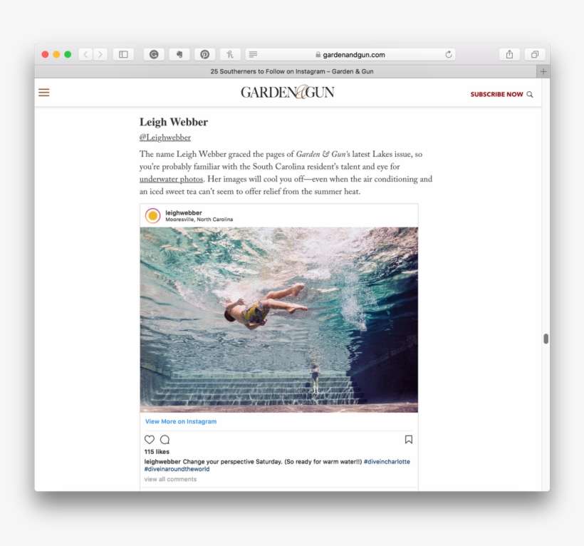 One Of Garden & Gun's "25 Southerners To Follow On - Photographer, transparent png download