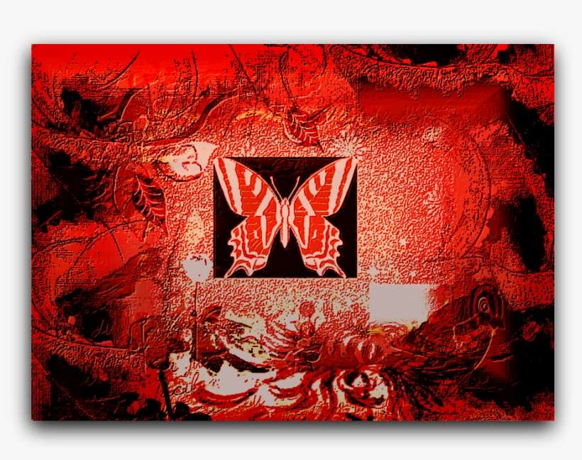 Red Bird Collage 2 - Motif, transparent png download