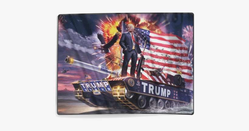 Donald Trump - Gold Plated - Blanket - If Trump Starts A War Meme, transparent png download