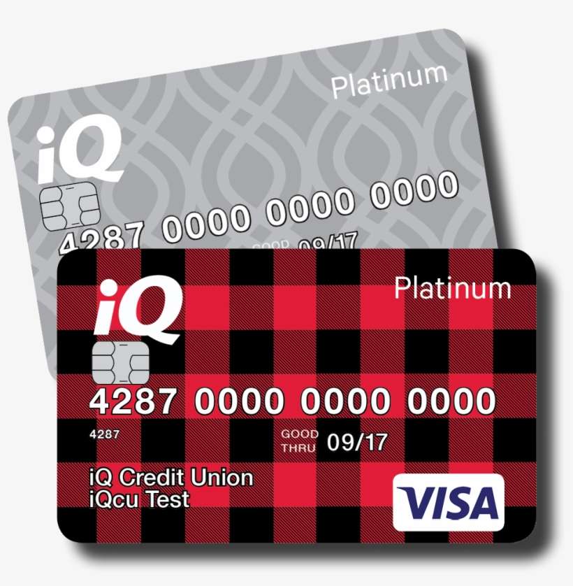 Visa Platinum Credit Cards - Iq Credit Union Debit Card, transparent png download