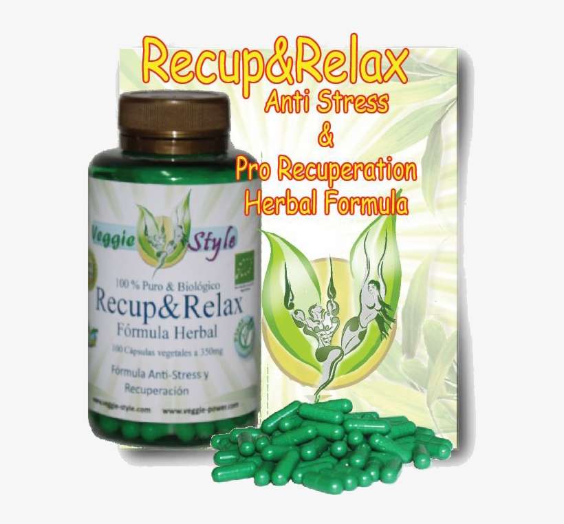 Recup Relax Anti Stress Formula - Recup Relax 350mg - 100 Vcaps - Veggie Style, transparent png download