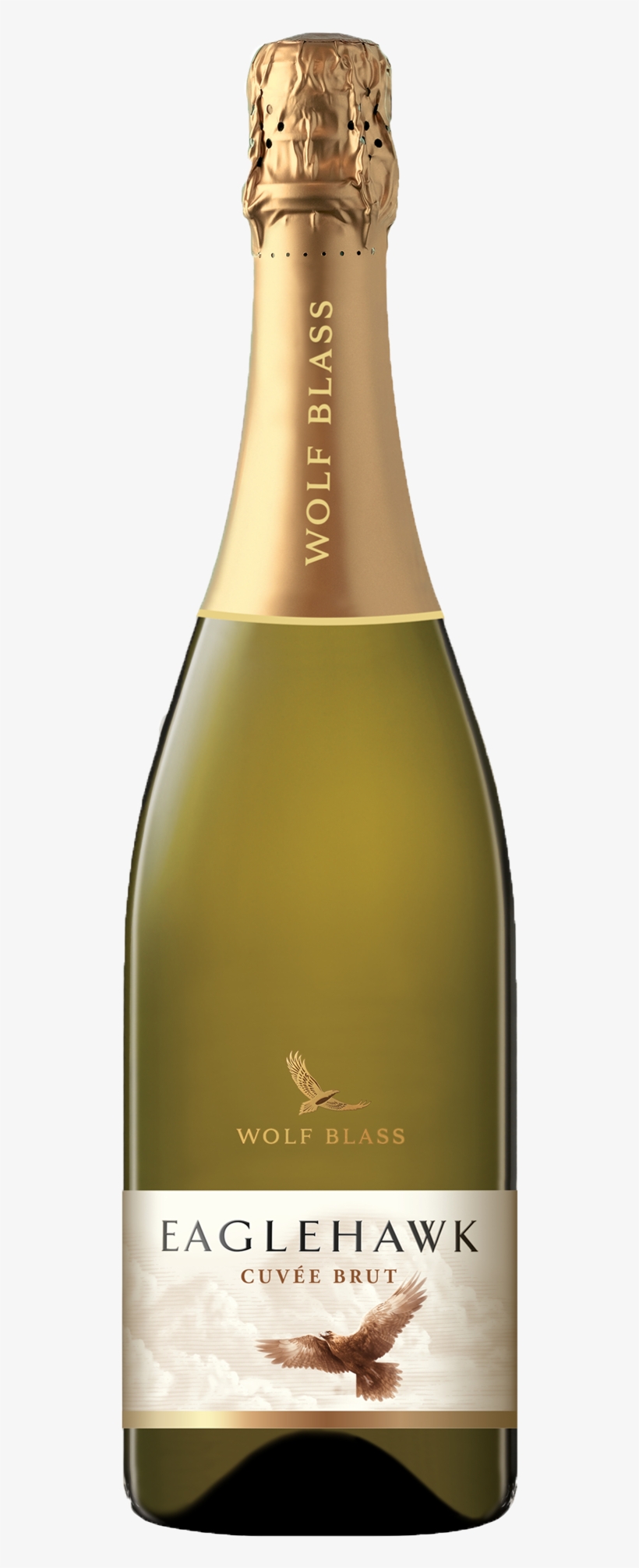 Wolf Blass Eaglehawk Cuvee Brut Bottle - Wolf Blass Eaglehawk Cuvee Brut, transparent png download