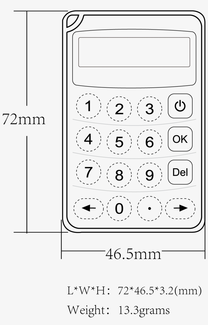 Uniotp 700 Physical Specifications - Number, transparent png download