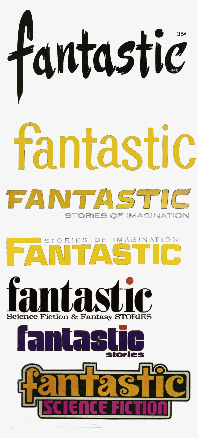 Fantastic Fonts High Res - First Edition: Fantastic December 1971 By White Ted, transparent png download