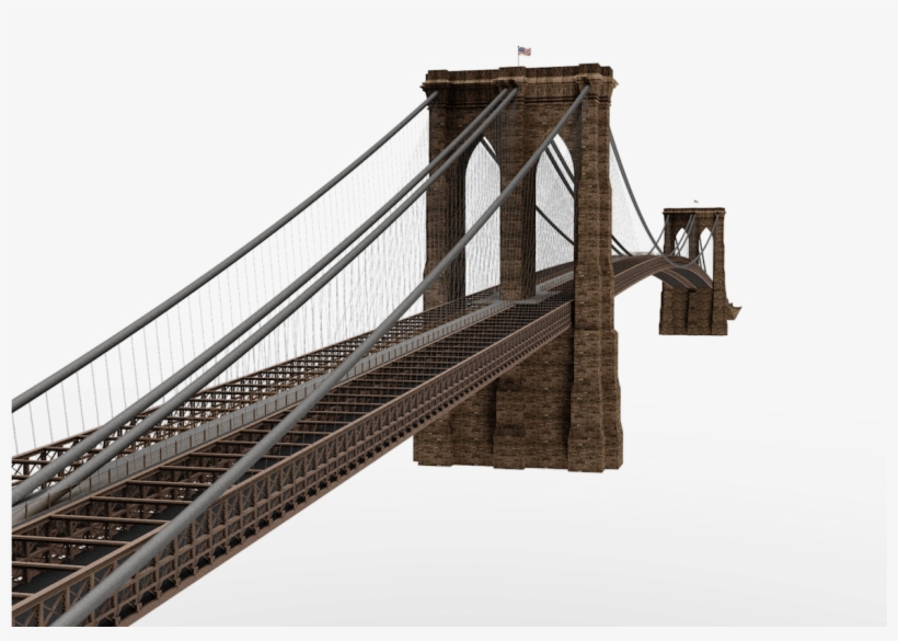 Brooklyn Bridge Png - Self-anchored Suspension Bridge, transparent png download