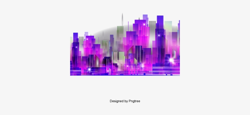 Cartoon Hand Painted City Building Design, Cartoon, - Portable Network Graphics, transparent png download