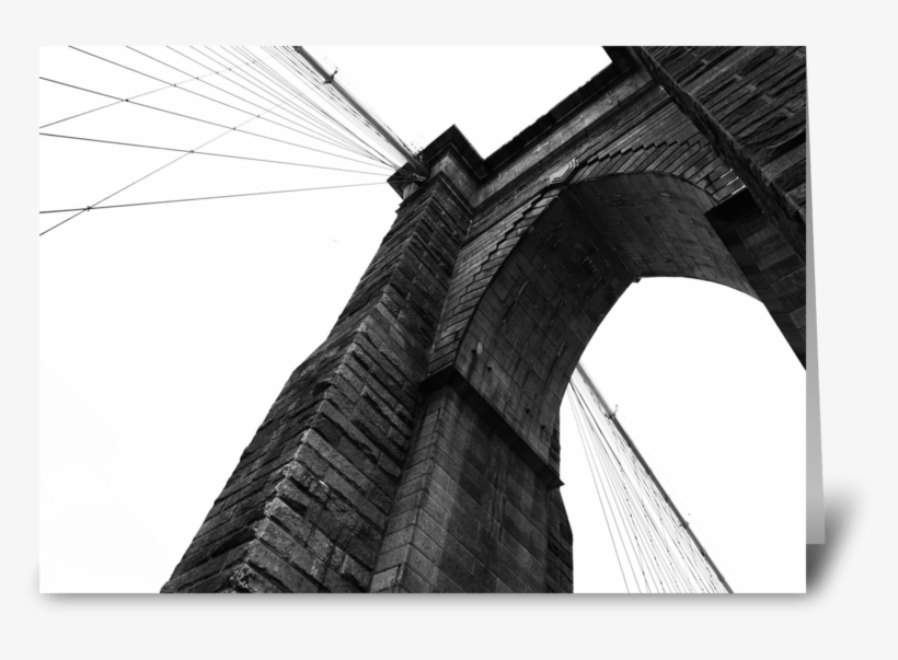 Brooklyn Bridge Greeting Card - Brooklyn, transparent png download